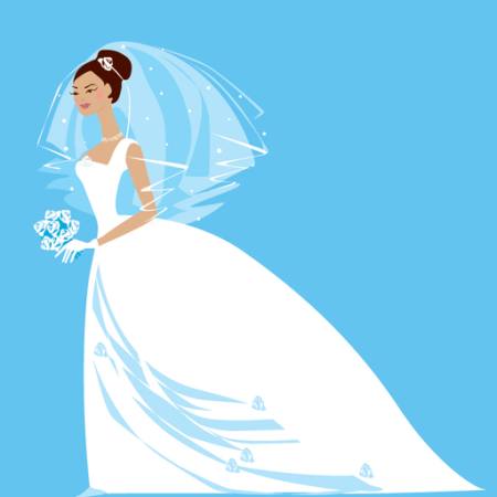 λευκό, γυναίκα, νύφη, μπλε Vanda Grigorovic - Dreamstime