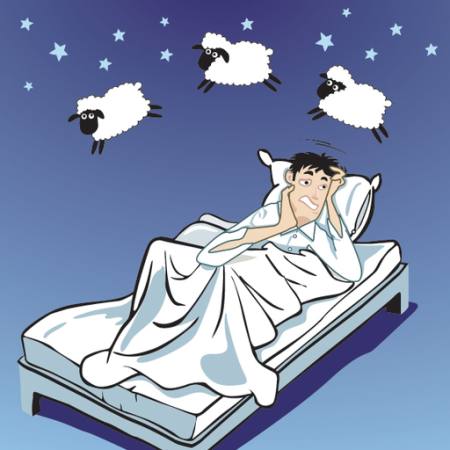 ύπνου, τα πρόβατα, τα αστέρια, κρεβάτι, ο άνθρωπος Norbert Buchholz - Dreamstime