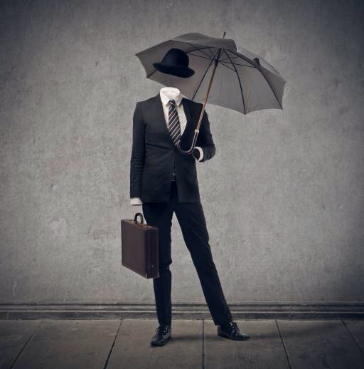 ομπρέλα, ο άνθρωπος, κοστούμι, βαλίτσα, γκρί Bowie15
