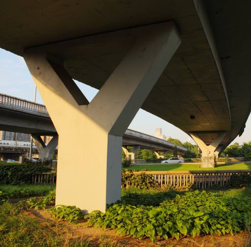 γέφυρα, πράσινο, τα αυτοκίνητα, οδικό δίκτυο, οδικό, λουλούδια, αυτοκίνητο Sang Lei (Sleiselei)