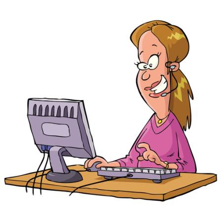 γυναίκα, υπολογιστής, μιλάμε, υποστήριξη, βοήθεια, πληκτρολόγιο Dedmazay - Dreamstime