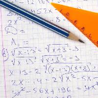 μολύβι, αριθμούς, μαθηματικά, πορτοκαλί Dleonis