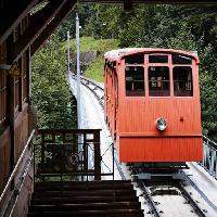 λεωφορείο, τρένο, ίχνη, βουνό, κόκκινο, αυτοκίνητο Gunold Brunbauer (Gunold)