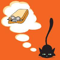 Pixwords η εικόνα με ποντίκι, γάτα, ζώο, ποντίκια, αρουραίους, Σάντουιτς Lillia - Dreamstime