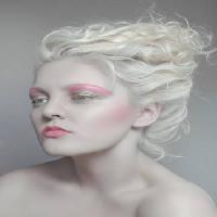 μακιγιάζ, ροζ, μαλλιά, ξανθιά, γυναίκα Flexflex - Dreamstime