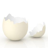 αυγό, κοτόπουλο, ραγισμένα, ανοιχτό Vladimir Sinenko - Dreamstime