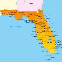 χώρα, Ηνωμένες Πολιτείες, Φλόριντα, χάρτη Ruslan Olinchuk (Olira)