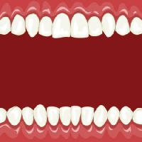 Pixwords η εικόνα με το στόμα, λευκό, κόκκινο, δόντια Dedmazay - Dreamstime